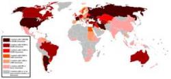 Map of the Armenian Diaspora (medium)